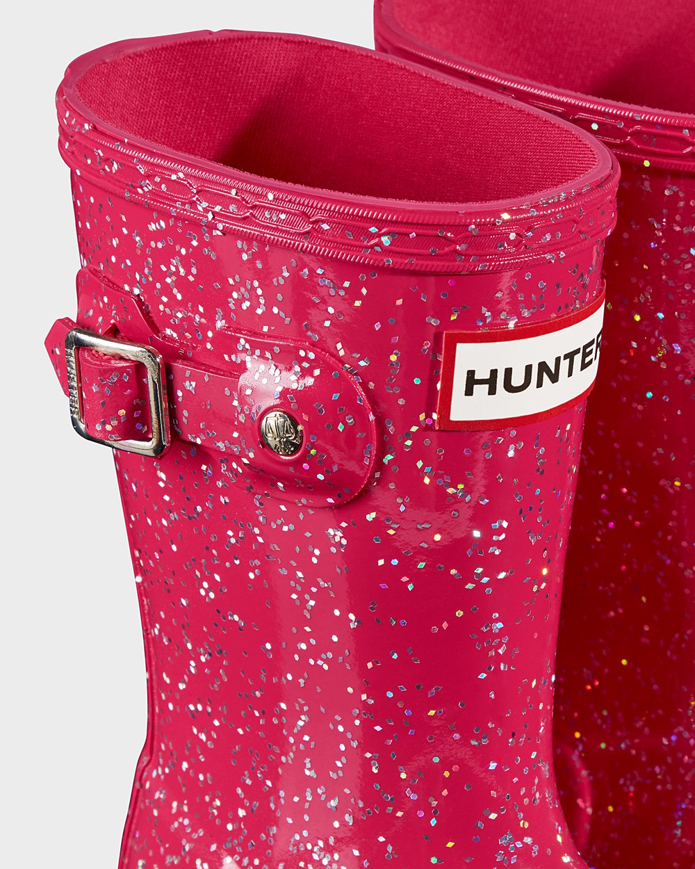 Regenlaarzen Kinderen - Hunter Original Little Giant Glitter - Roze - 89OMWDEBV